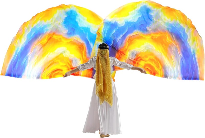 MUNAFIE Worship Flags for Dance Church,Praise Dance Flags for Worship Set(2 Flags+ 2 Flexi Rods+1 Storage Bag) #SKM - Image 4